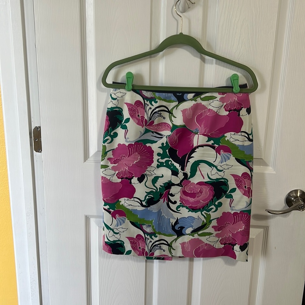 Talbots summer printed skirt zize 8P
